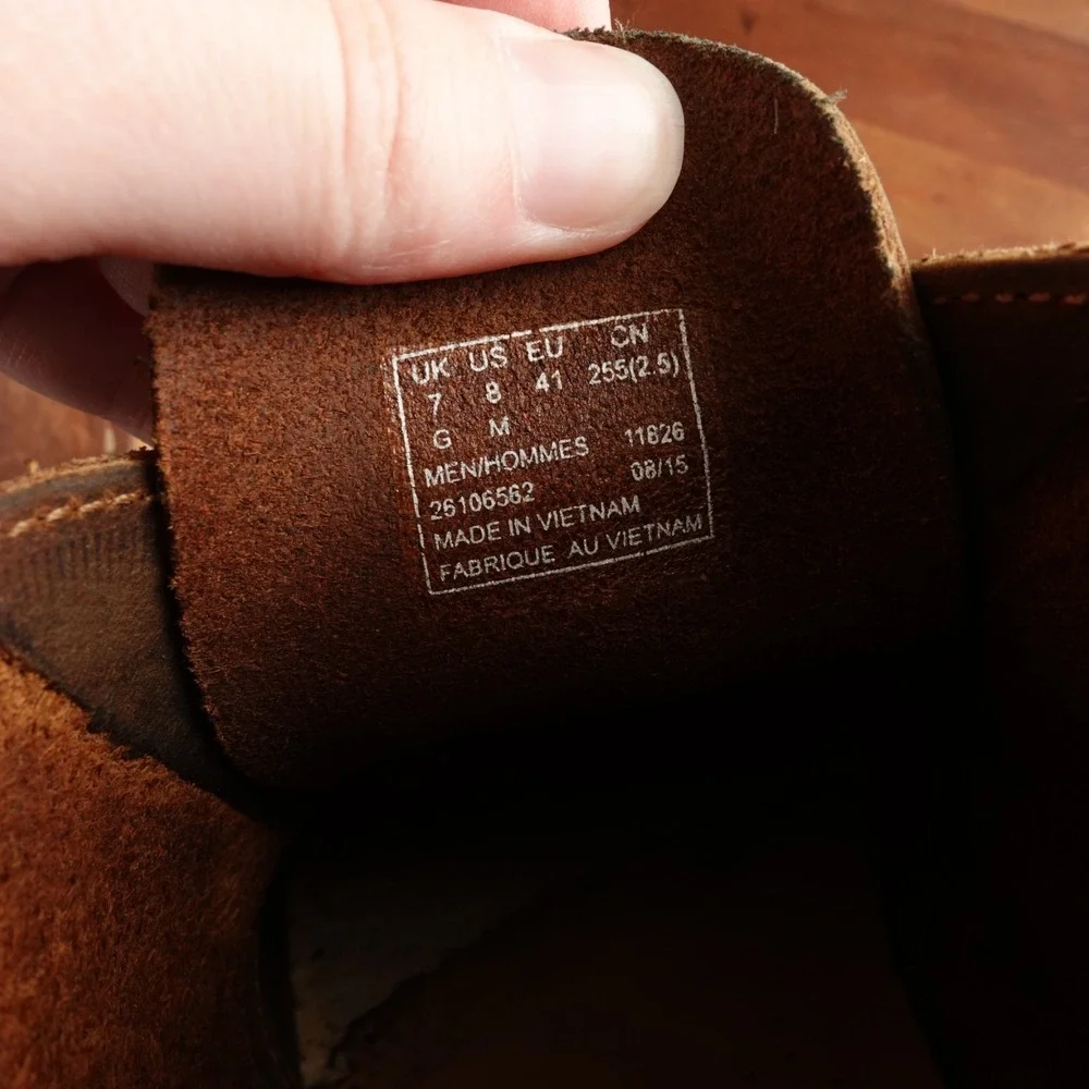 Clarks Boots Mens SZ 8 Brown Originals Desert Boots Leather Ankle Chukka Casual
